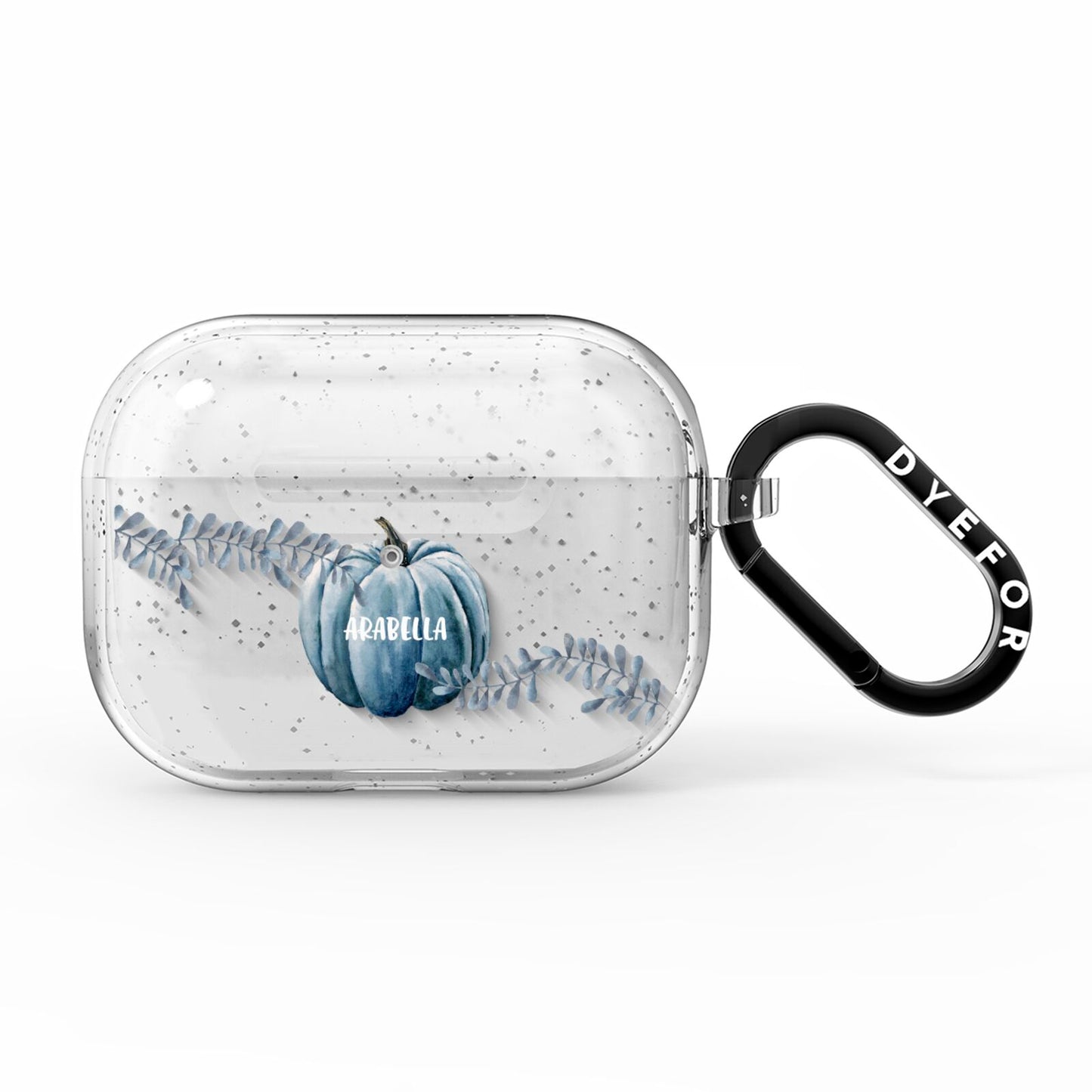 Grey Pumpkin AirPods Pro Glitter Case