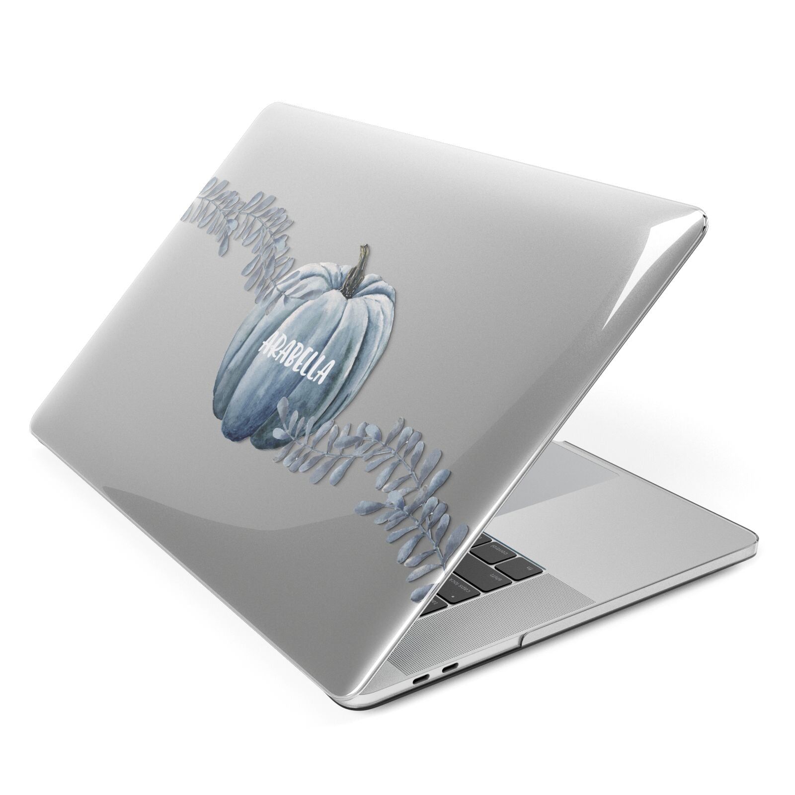 Grey Pumpkin Apple MacBook Case Side View