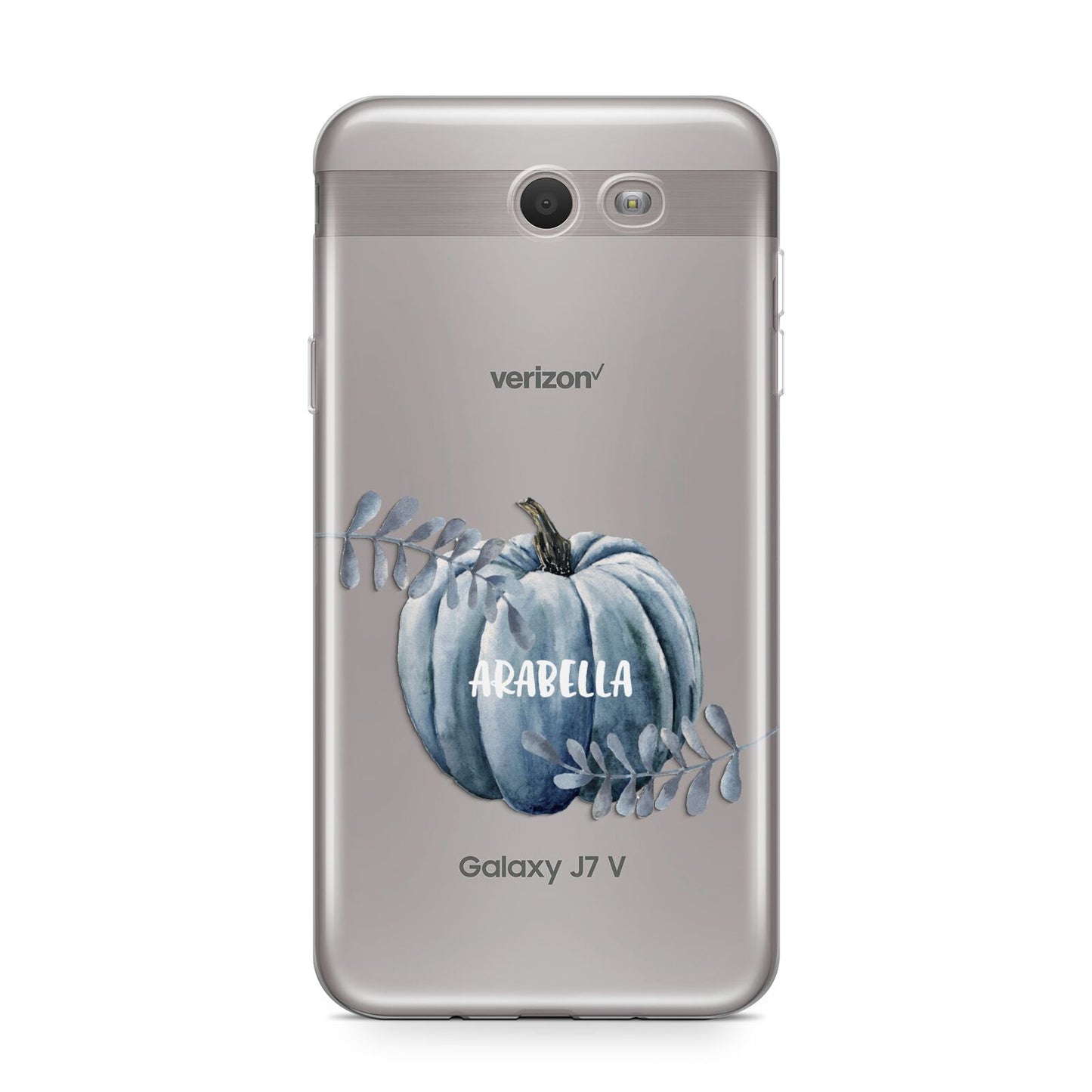 Grey Pumpkin Samsung Galaxy J7 2017 Case