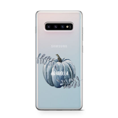 Grey Pumpkin Samsung Galaxy S10 Case