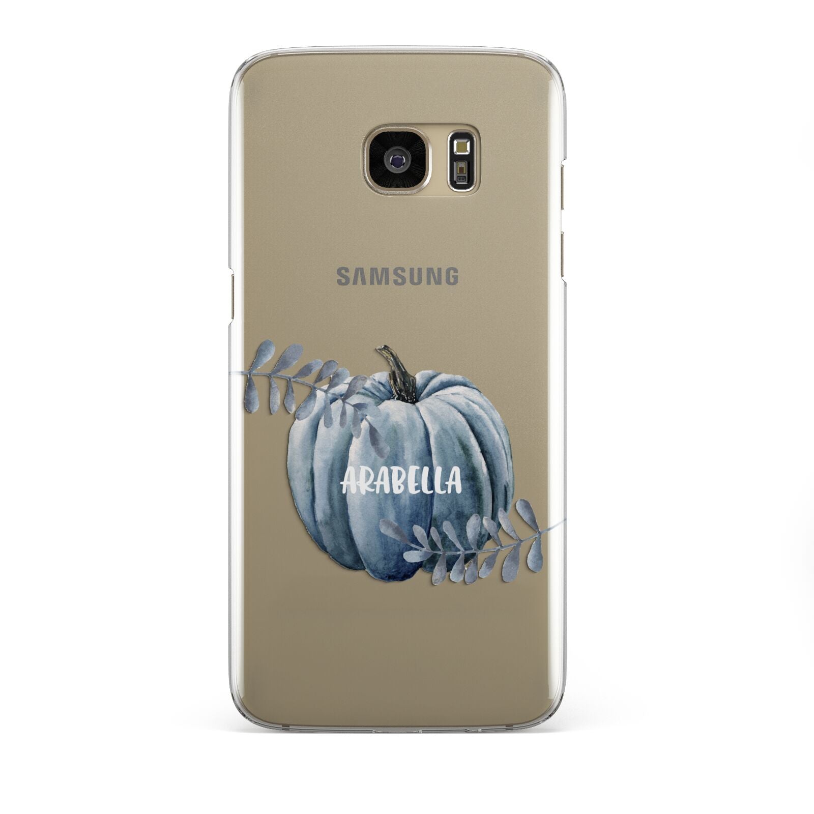 Grey Pumpkin Samsung Galaxy S7 Edge Case