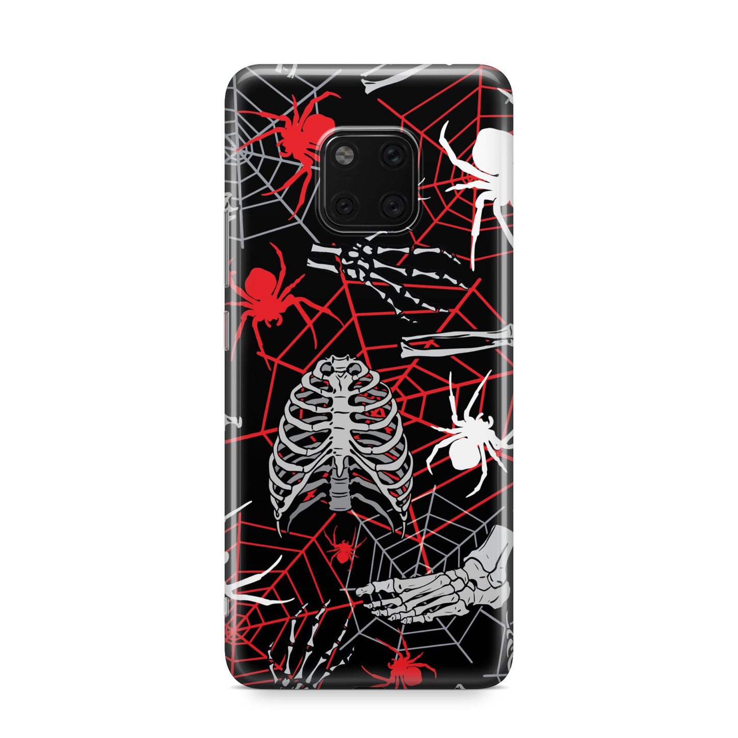 Grey and Red Cobwebs Huawei Mate 20 Pro Phone Case