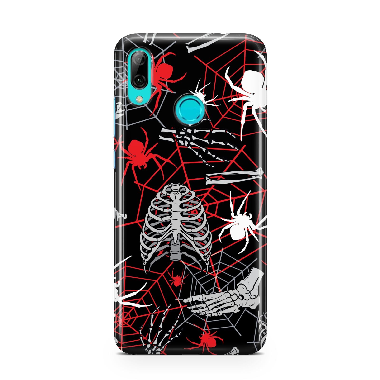 Grey and Red Cobwebs Huawei P Smart 2019 Case