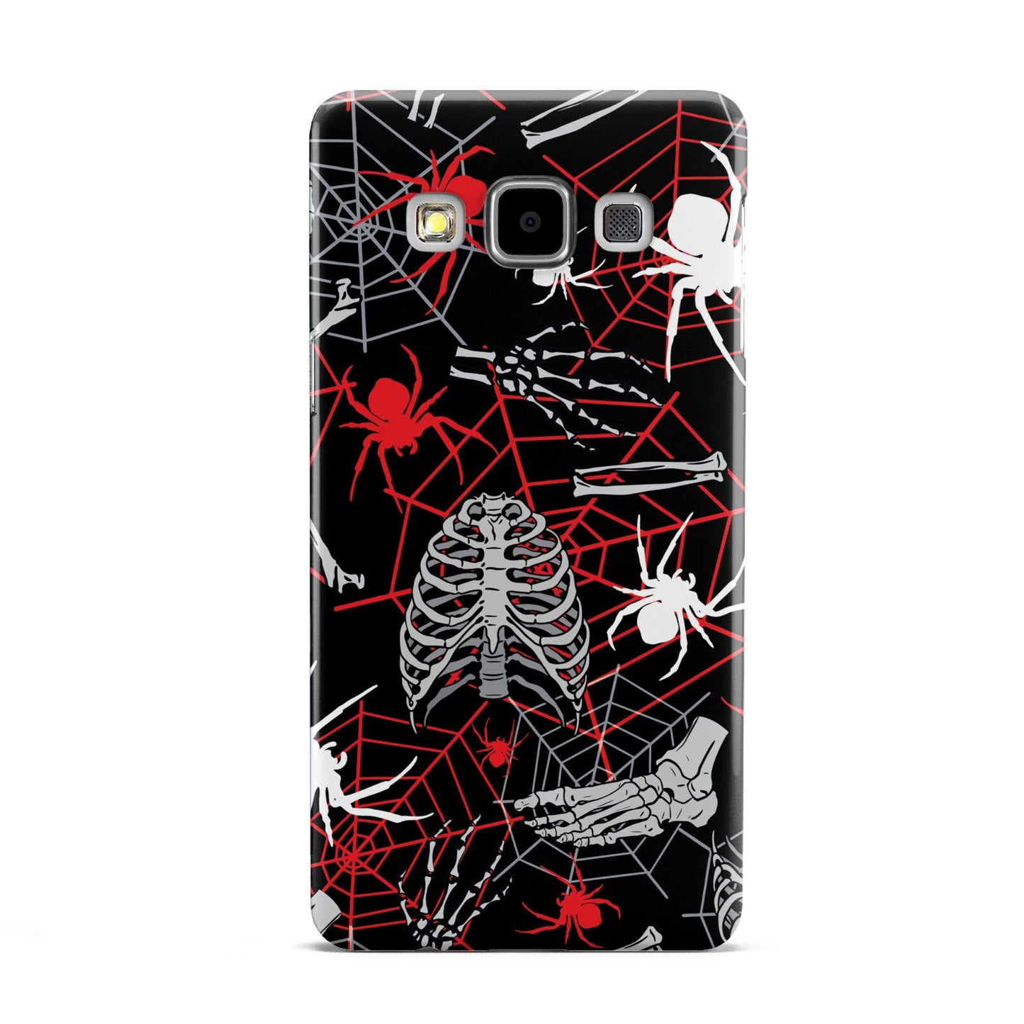 Grey and Red Cobwebs Samsung Galaxy A5 Case