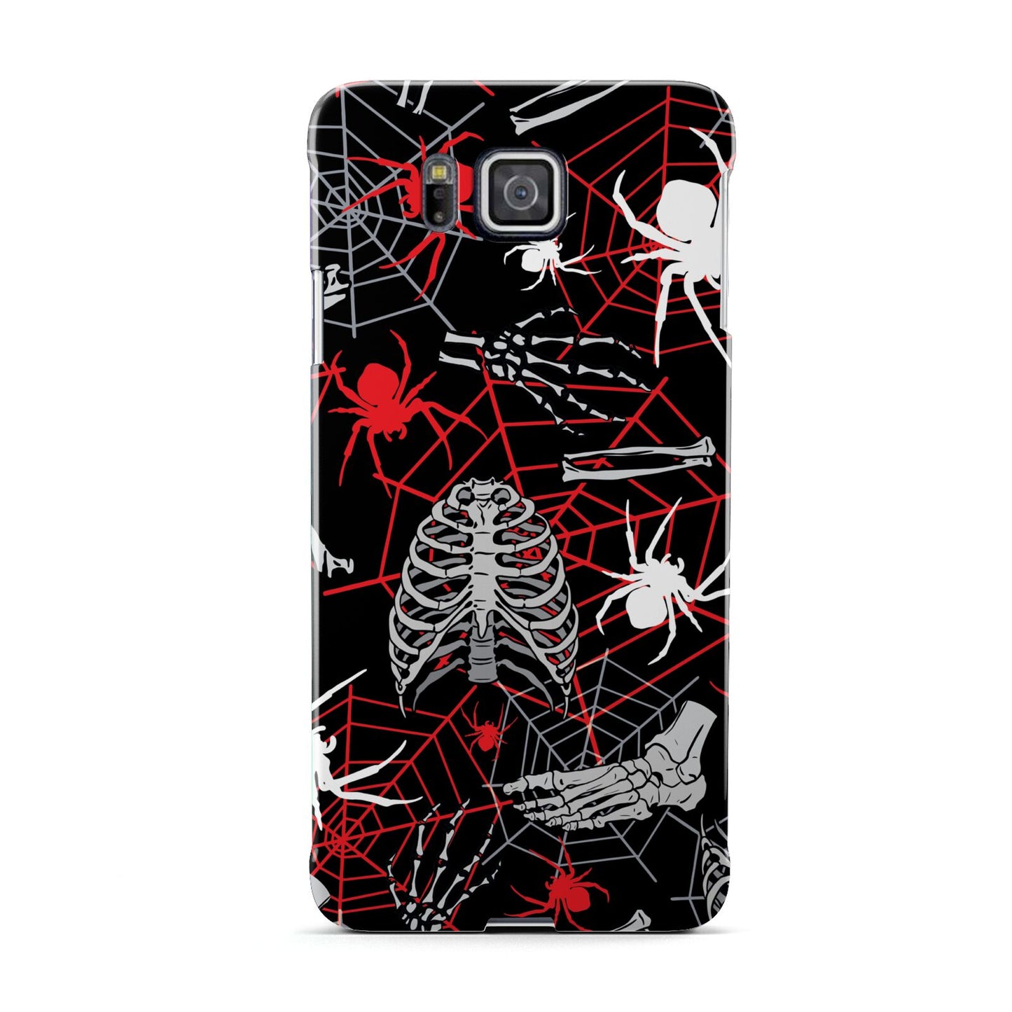 Grey and Red Cobwebs Samsung Galaxy Alpha Case