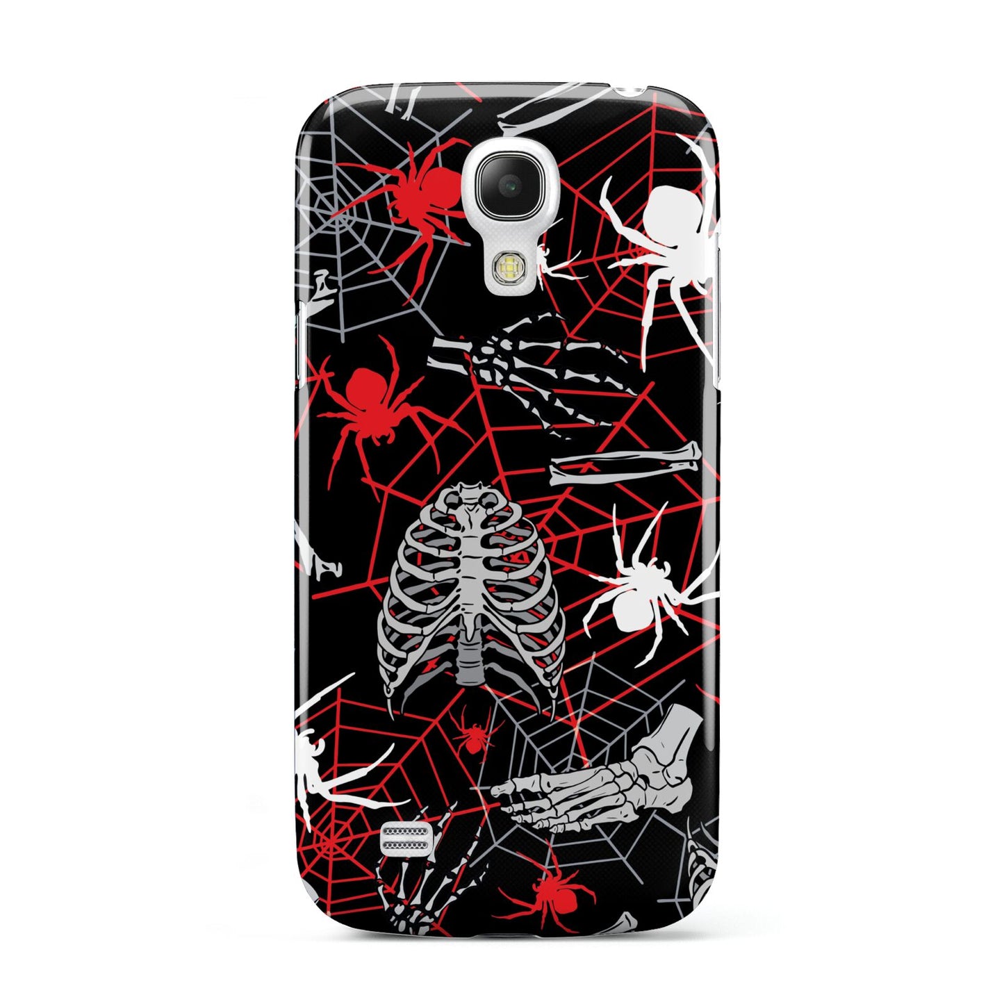 Grey and Red Cobwebs Samsung Galaxy S4 Mini Case