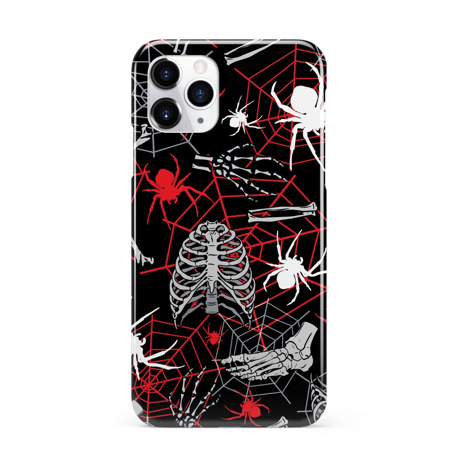 Grey and Red Cobwebs iPhone 11 Pro 3D Snap Case