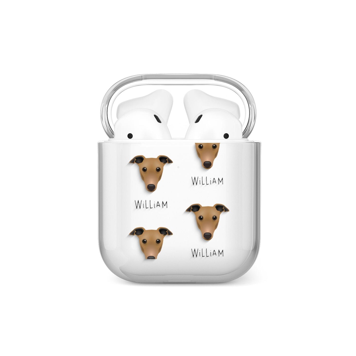 Greyhound Icon with Name AirPods Case