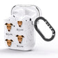Greyhound Icon with Name AirPods Glitter Case Side Image