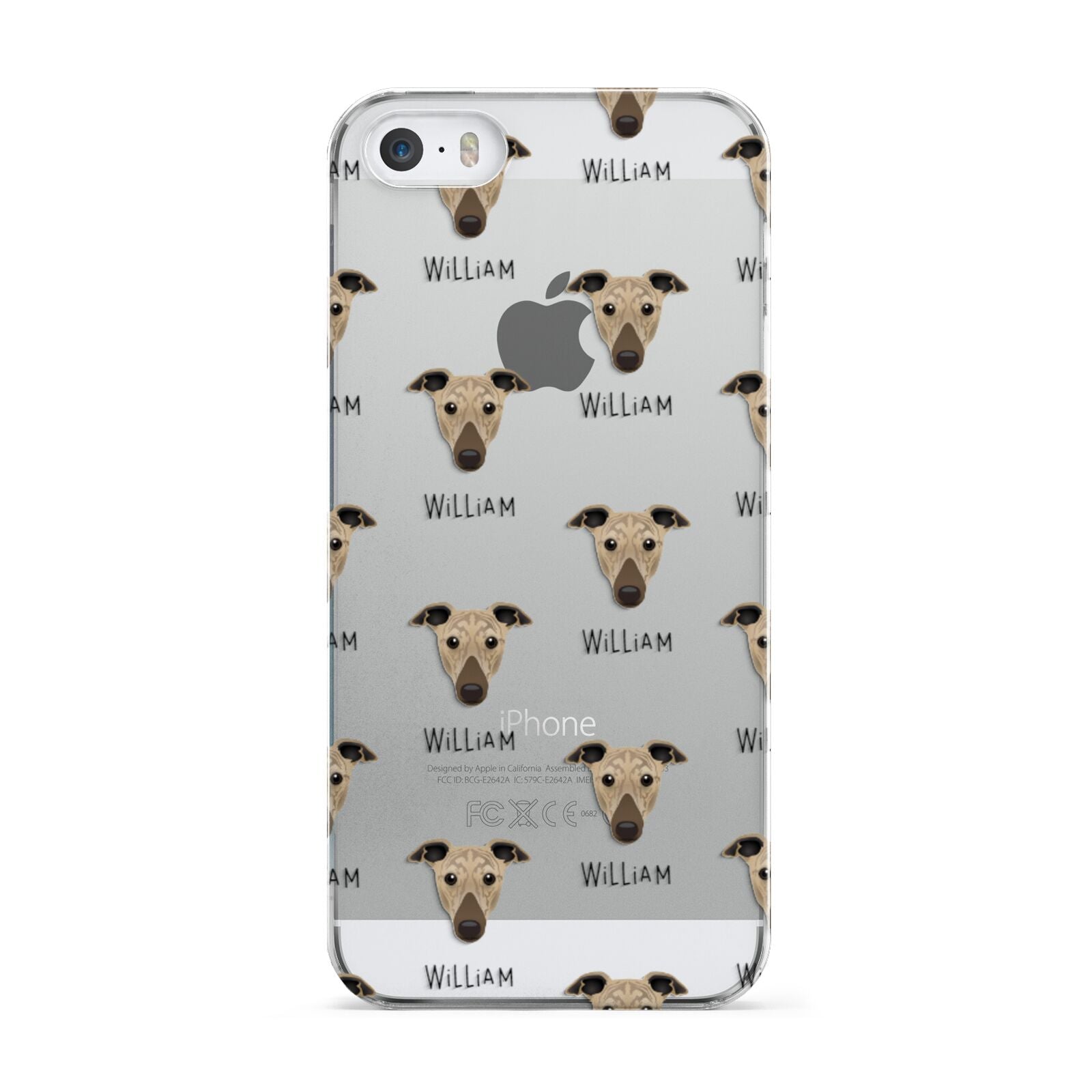 Greyhound Icon with Name Apple iPhone 5 Case