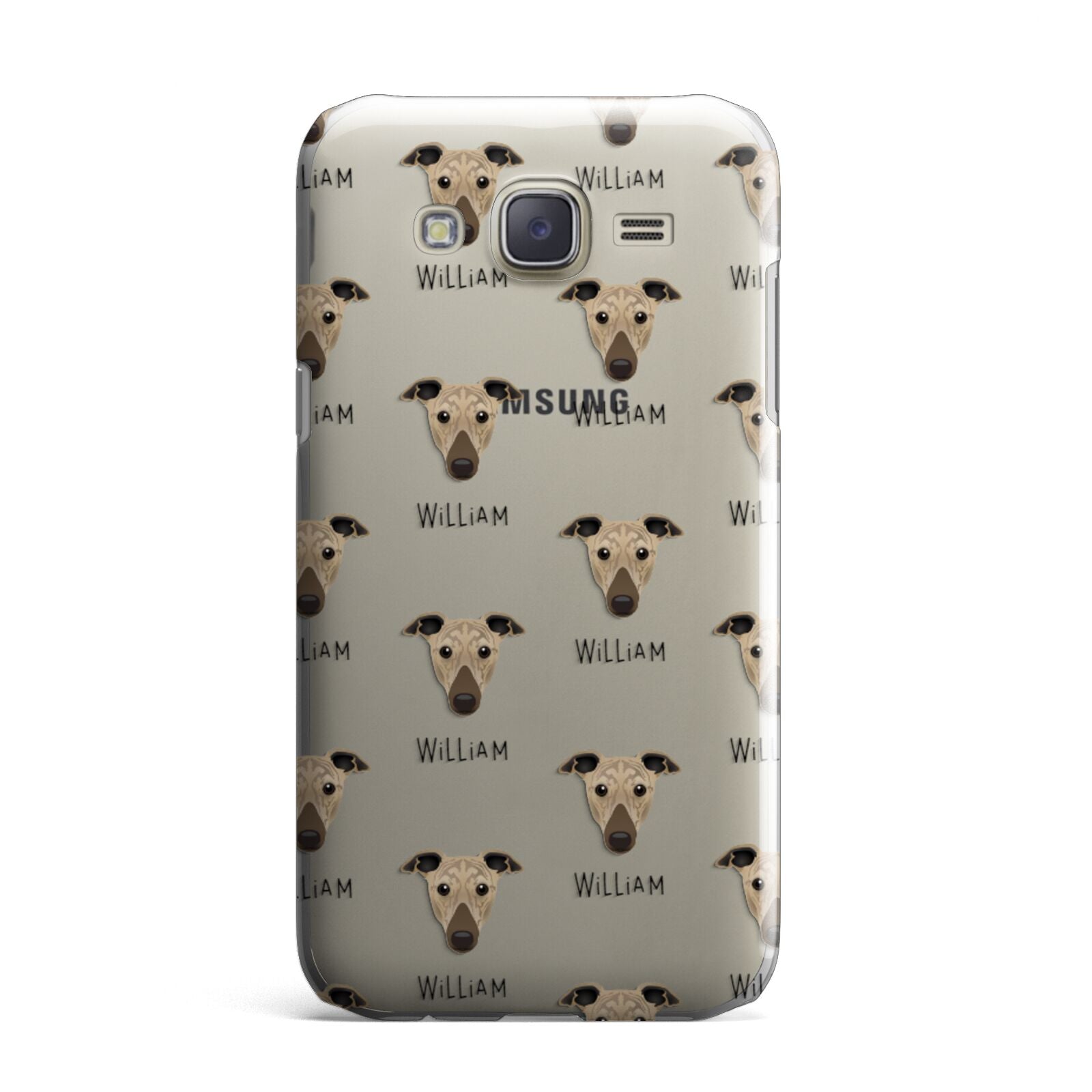 Greyhound Icon with Name Samsung Galaxy J7 Case