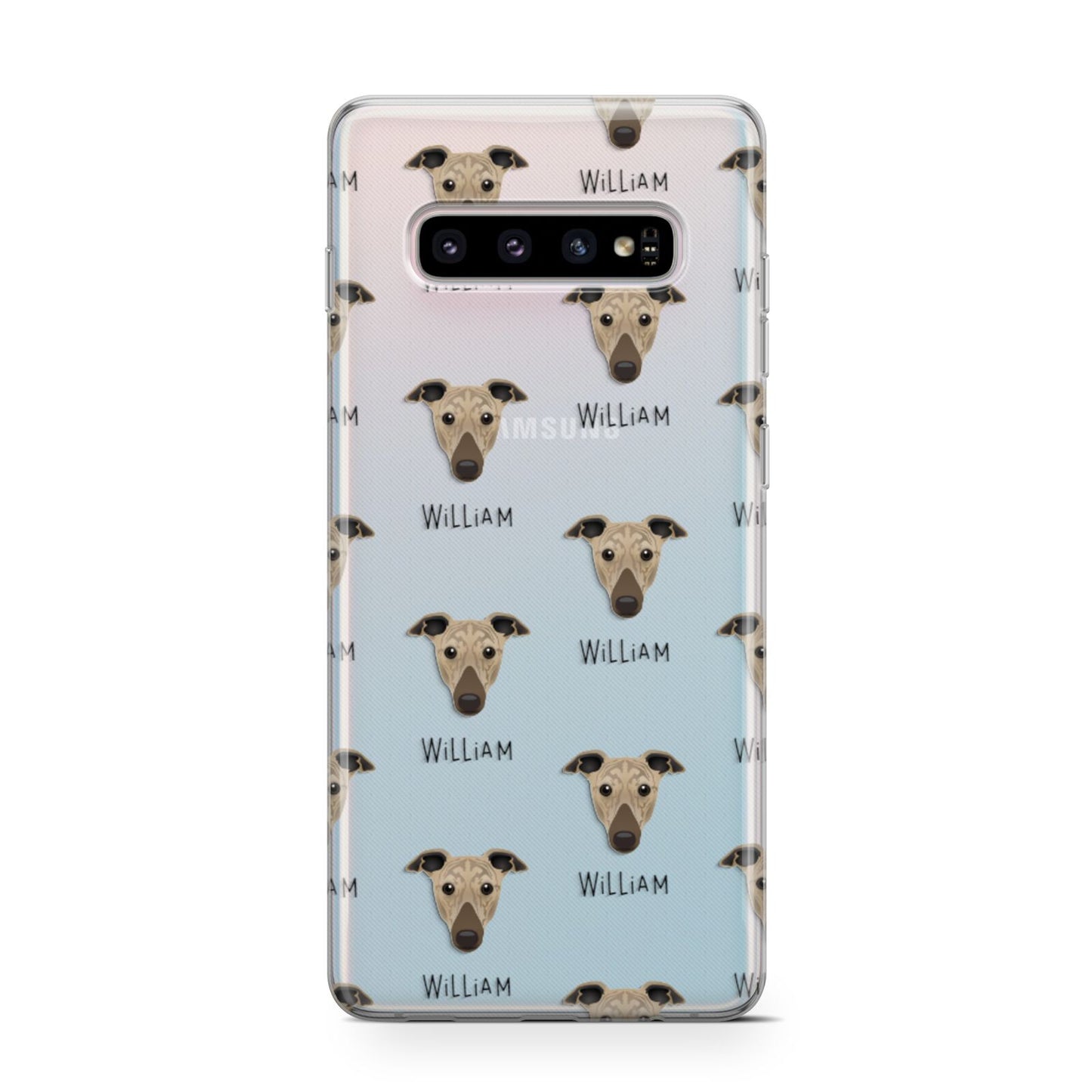 Greyhound Icon with Name Samsung Galaxy S10 Case