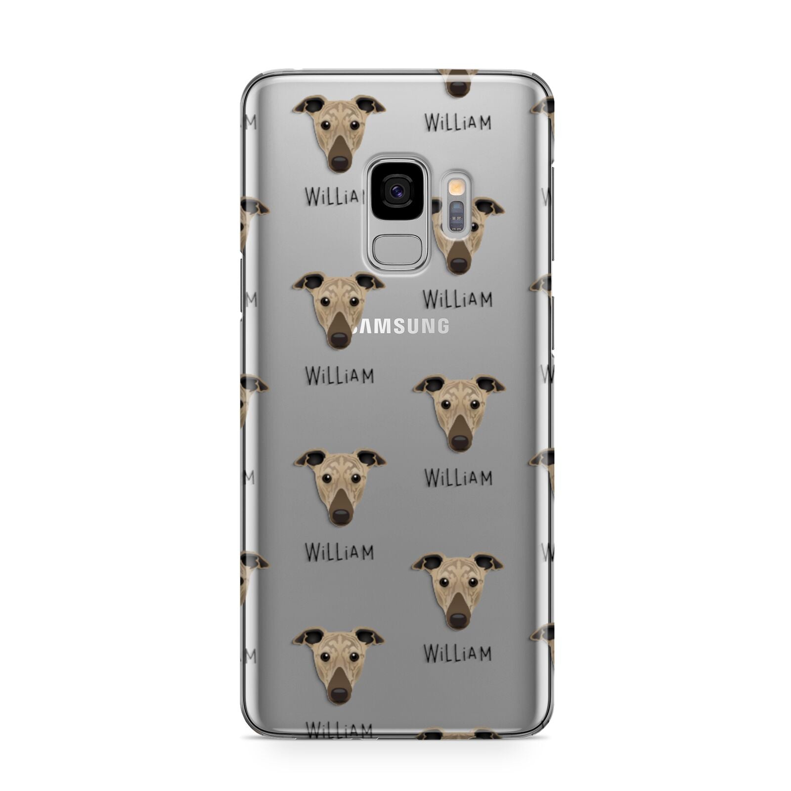 Greyhound Icon with Name Samsung Galaxy S9 Case