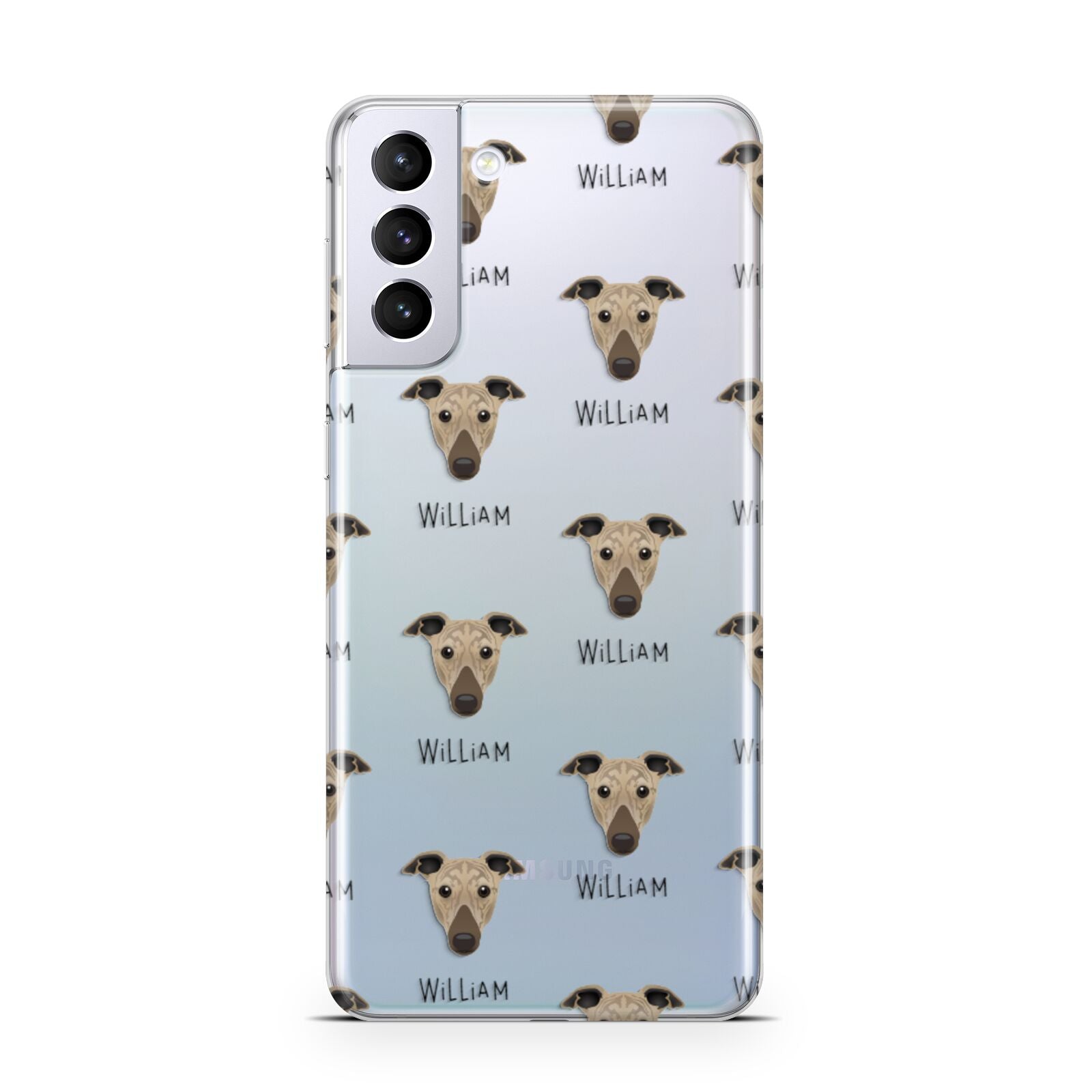 Greyhound Icon with Name Samsung S21 Plus Phone Case