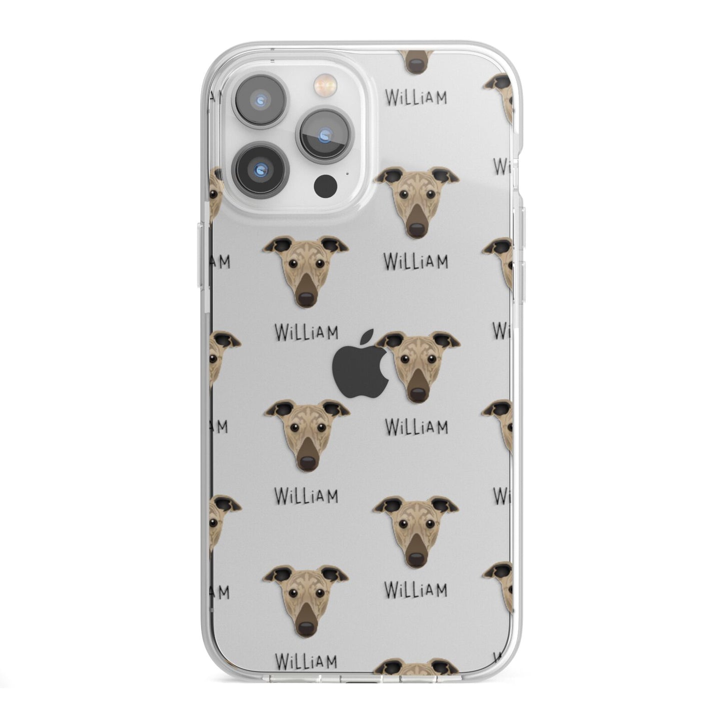 Greyhound Icon with Name iPhone 13 Pro Max TPU Impact Case with White Edges