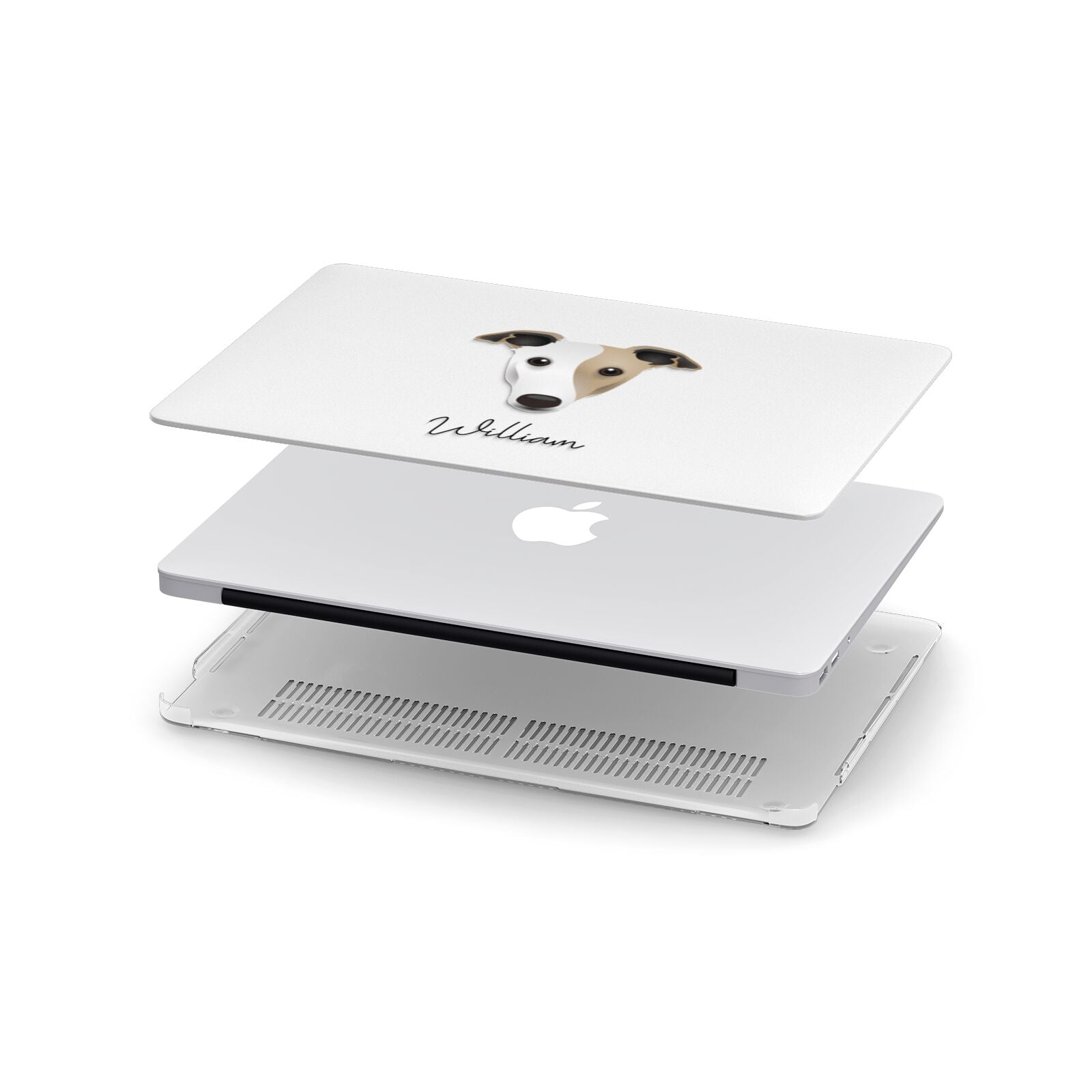 Greyhound Personalised Apple MacBook Case in Detail