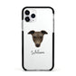 Greyhound Personalised Apple iPhone 11 Pro in Silver with Black Impact Case
