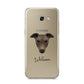 Greyhound Personalised Samsung Galaxy A5 2017 Case on gold phone