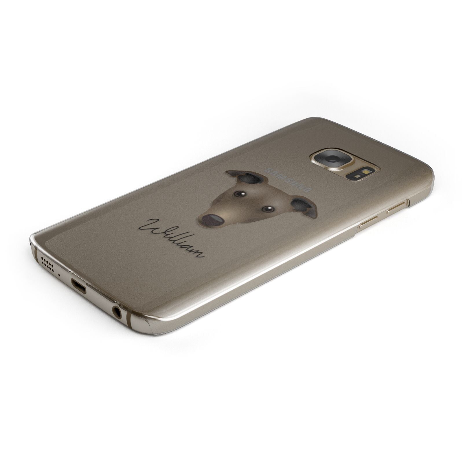 Greyhound Personalised Samsung Galaxy Case Bottom Cutout