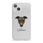 Greyhound Personalised iPhone 13 Clear Bumper Case