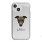 Greyhound Personalised iPhone 13 Mini TPU Impact Case with White Edges