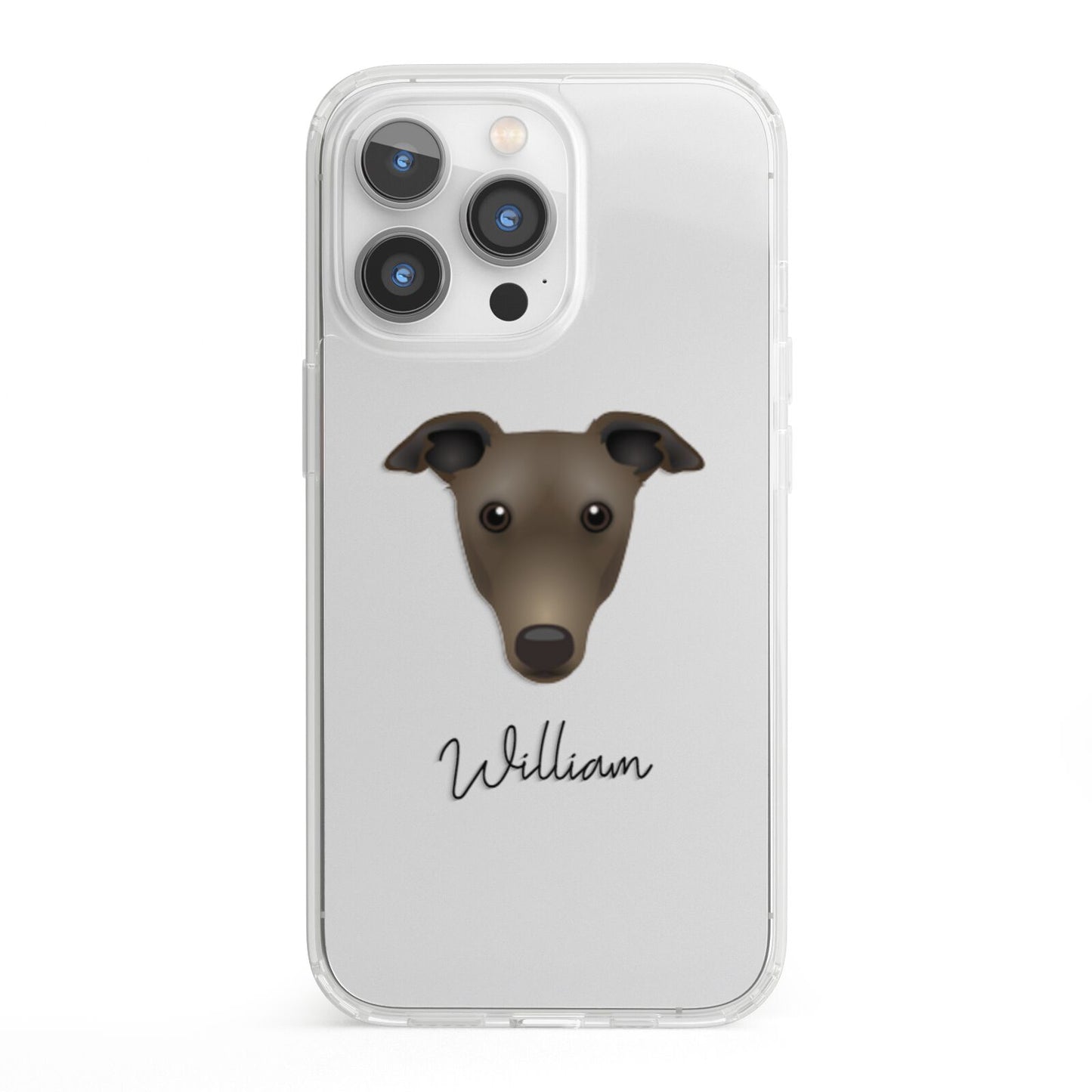 Greyhound Personalised iPhone 13 Pro Clear Bumper Case