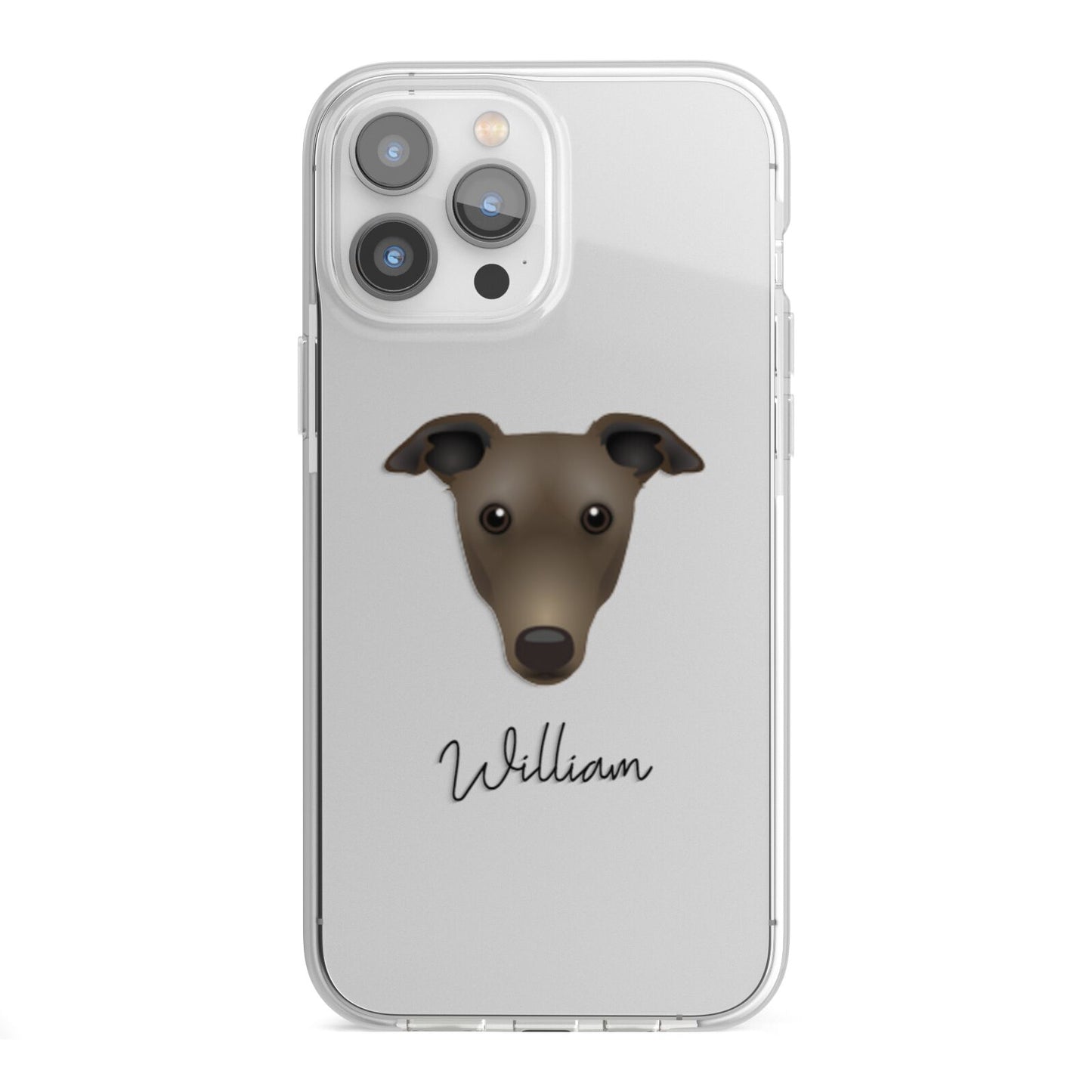 Greyhound Personalised iPhone 13 Pro Max TPU Impact Case with White Edges