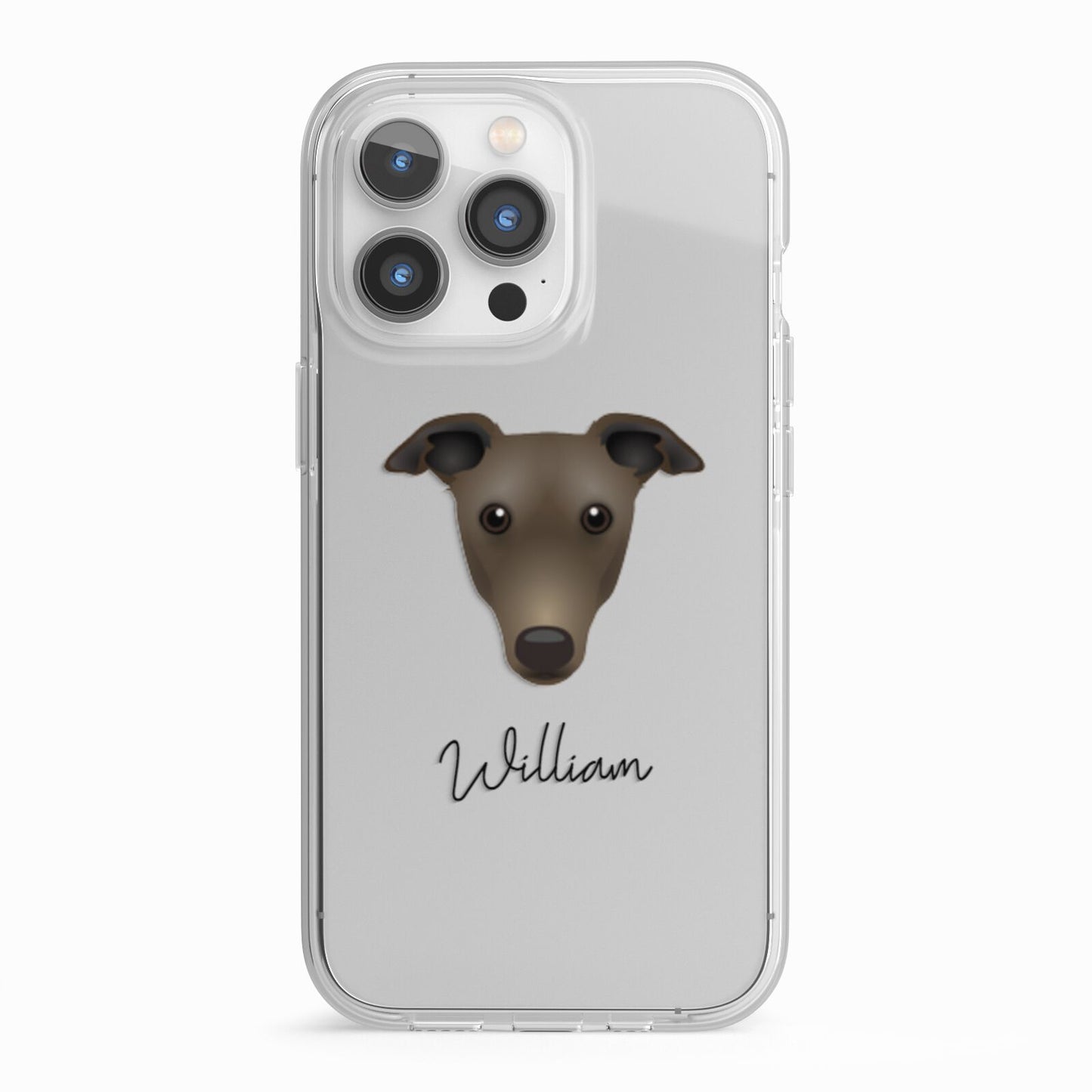 Greyhound Personalised iPhone 13 Pro TPU Impact Case with White Edges