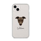 Greyhound Personalised iPhone 14 Plus Clear Tough Case Starlight