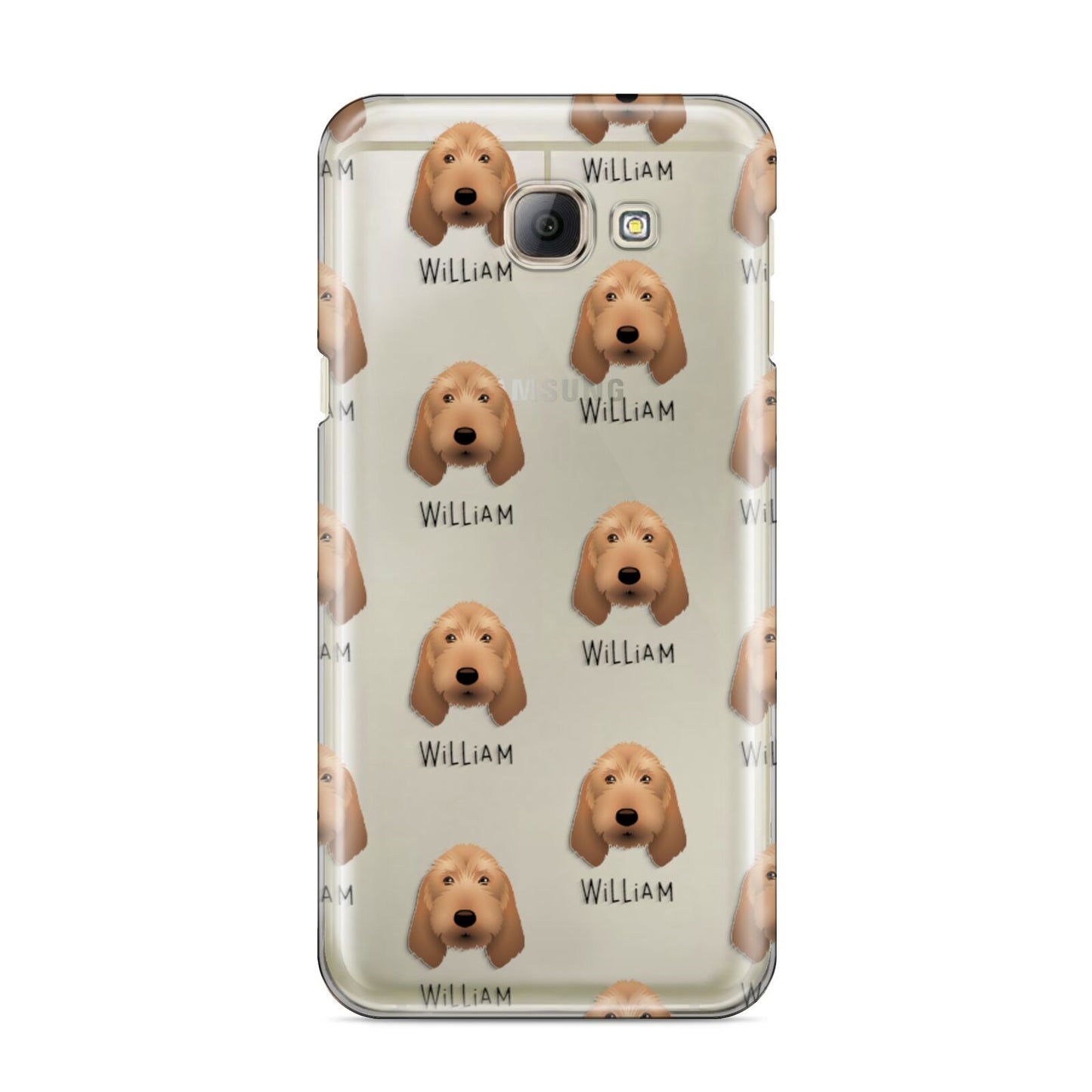 Griffon Fauve De Bretagne Icon with Name Samsung Galaxy A8 2016 Case