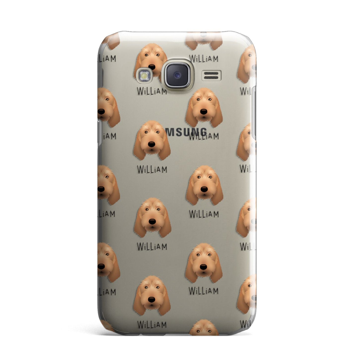 Griffon Fauve De Bretagne Icon with Name Samsung Galaxy J7 Case