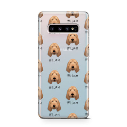 Griffon Fauve De Bretagne Icon with Name Samsung Galaxy S10 Case