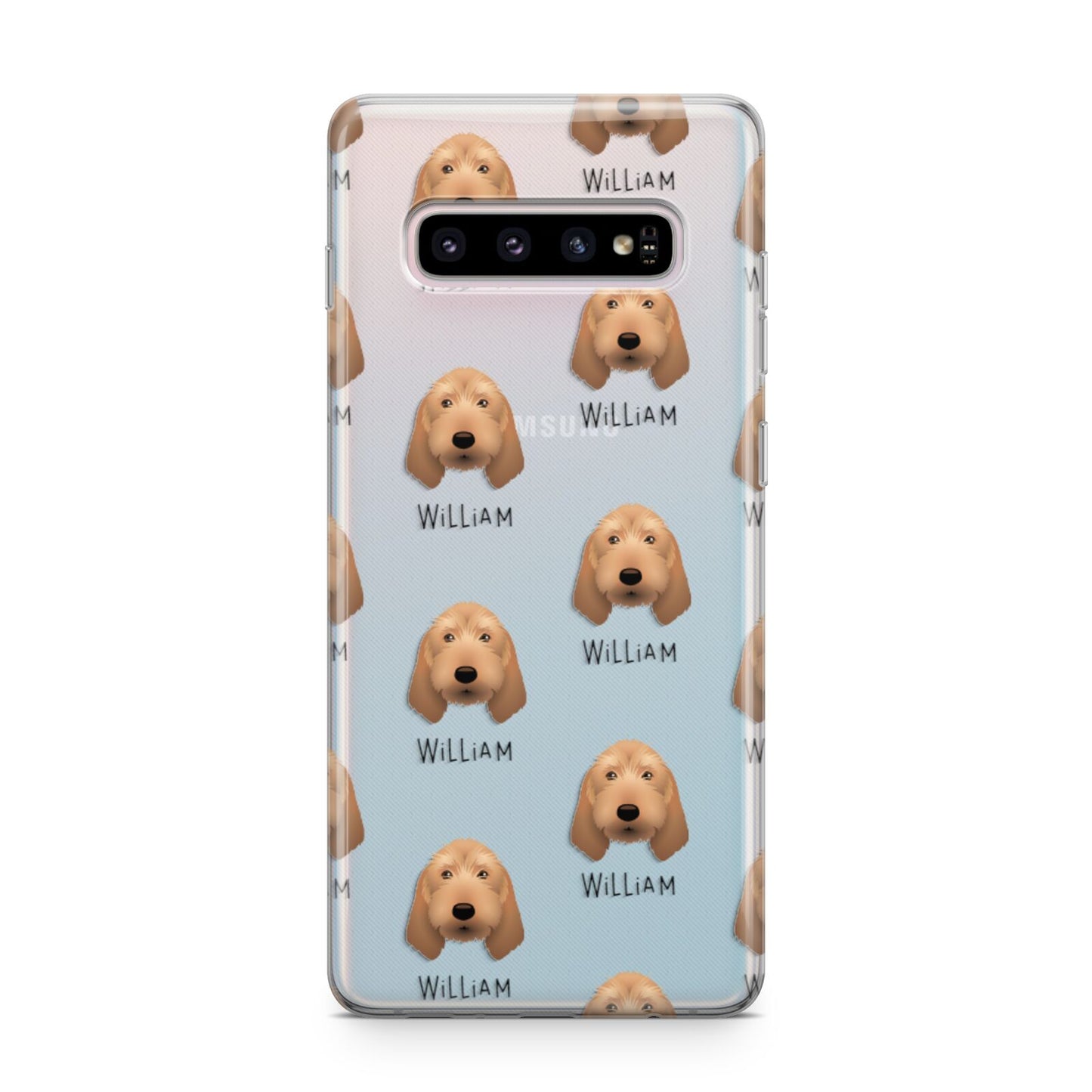 Griffon Fauve De Bretagne Icon with Name Samsung Galaxy S10 Plus Case