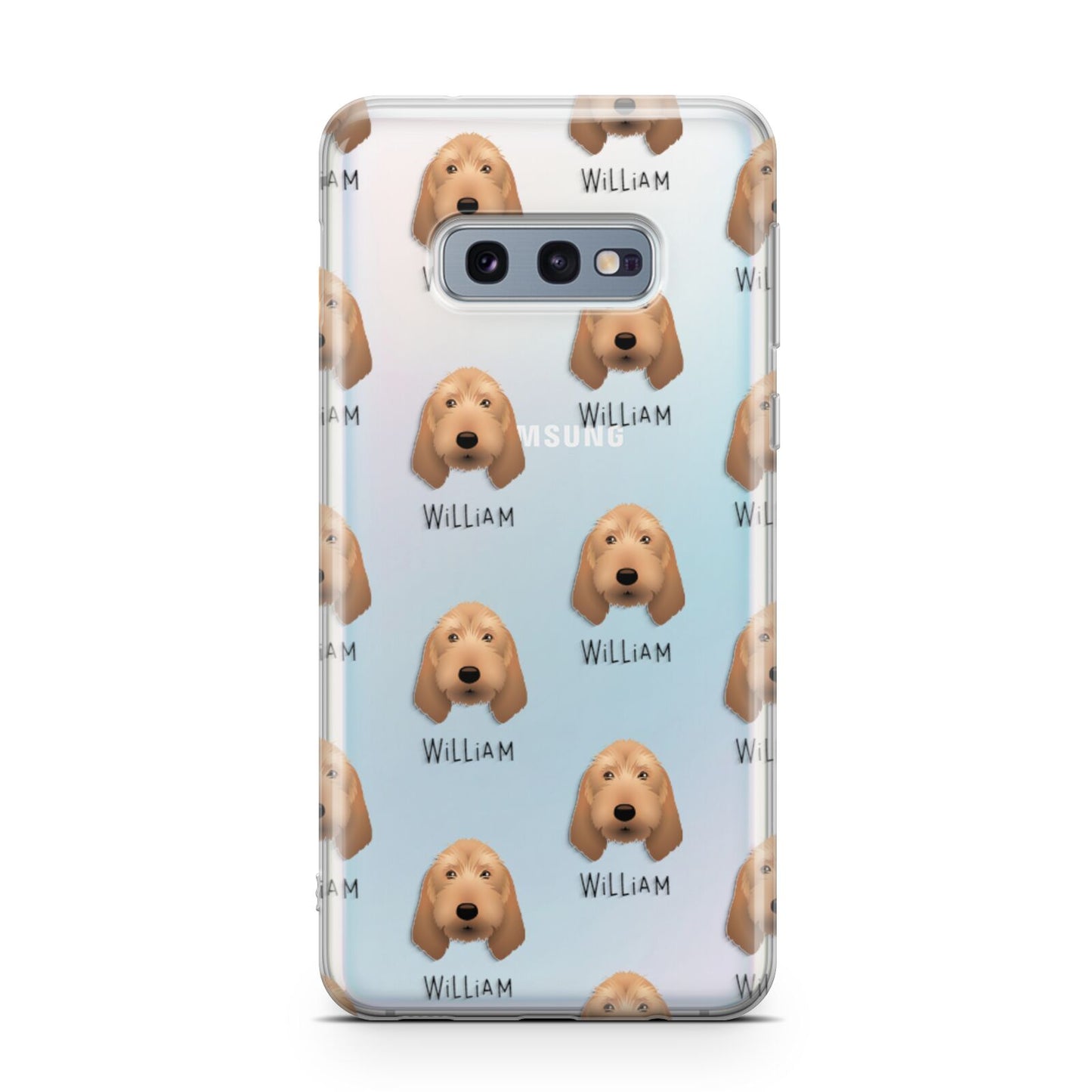 Griffon Fauve De Bretagne Icon with Name Samsung Galaxy S10E Case