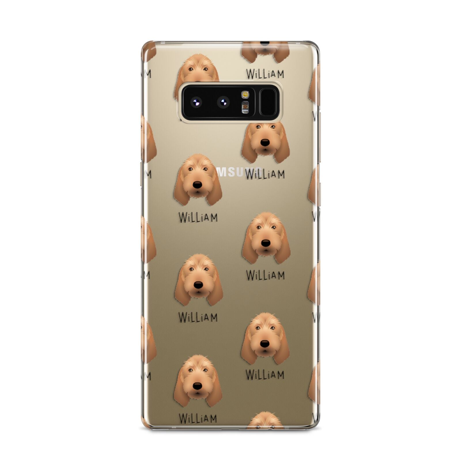 Griffon Fauve De Bretagne Icon with Name Samsung Galaxy S8 Case