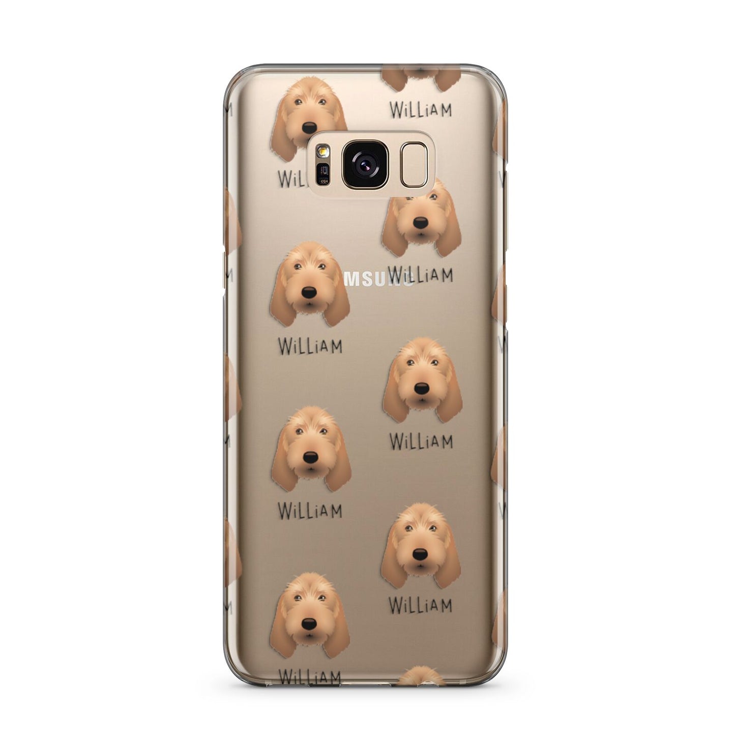 Griffon Fauve De Bretagne Icon with Name Samsung Galaxy S8 Plus Case