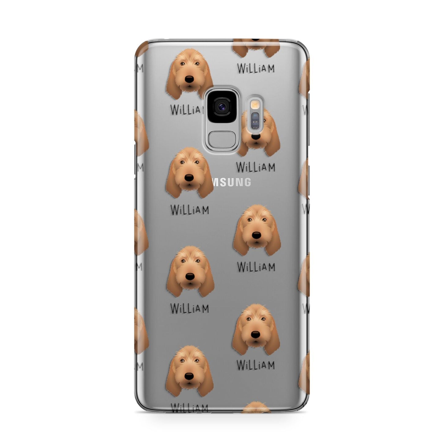 Griffon Fauve De Bretagne Icon with Name Samsung Galaxy S9 Case
