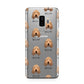 Griffon Fauve De Bretagne Icon with Name Samsung Galaxy S9 Plus Case on Silver phone