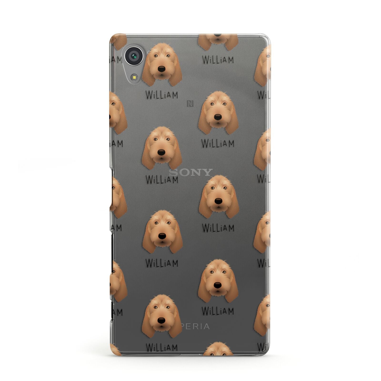 Griffon Fauve De Bretagne Icon with Name Sony Xperia Case