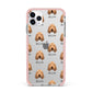 Griffon Fauve De Bretagne Icon with Name iPhone 11 Pro Max Impact Pink Edge Case