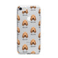 Griffon Fauve De Bretagne Icon with Name iPhone 7 Bumper Case on Silver iPhone