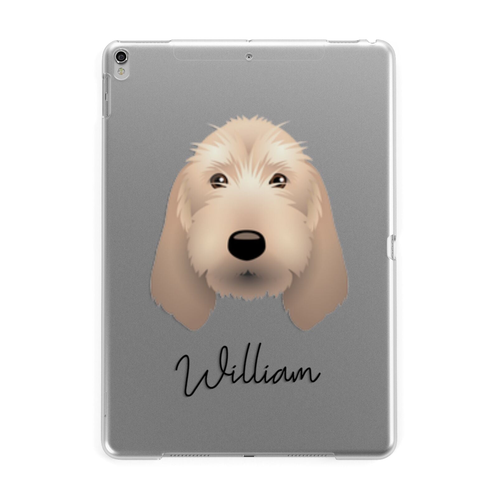 Griffon Fauve De Bretagne Personalised Apple iPad Silver Case