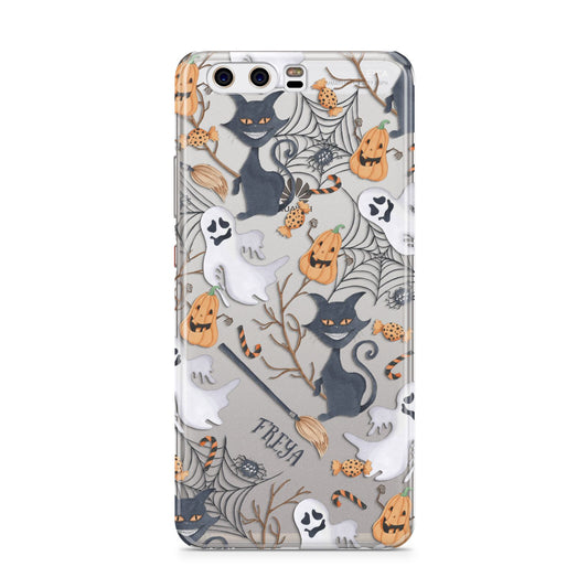 Grinning Cat Halloween Huawei P10 Phone Case