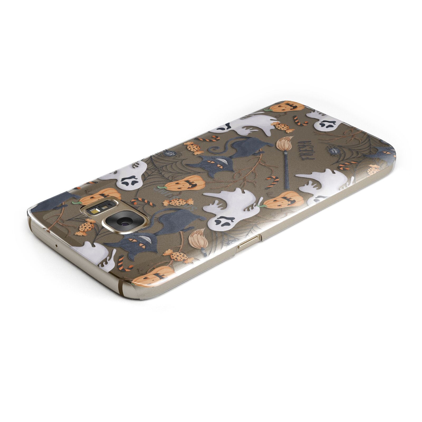 Grinning Cat Halloween Samsung Galaxy Case Top Cutout