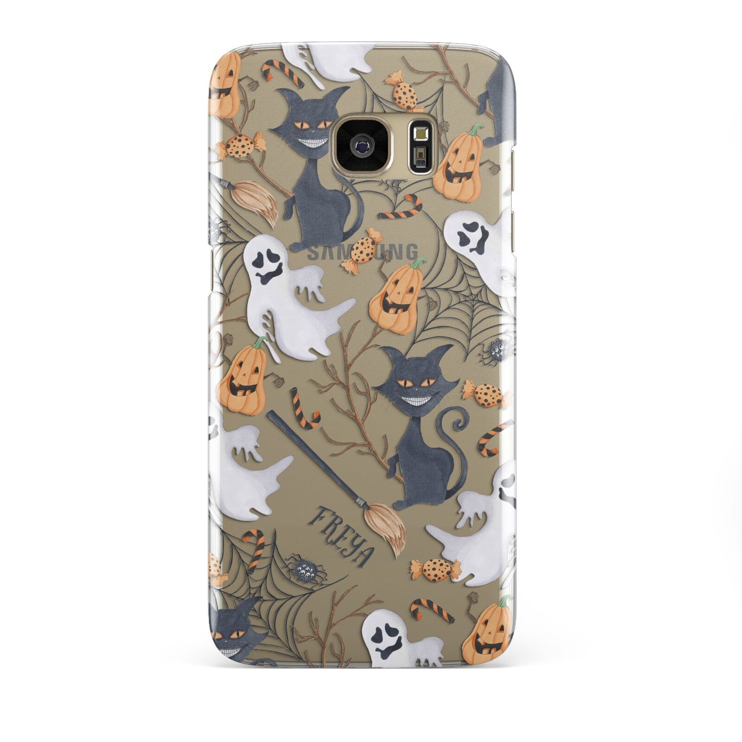 Grinning Cat Halloween Samsung Galaxy S7 Edge Case