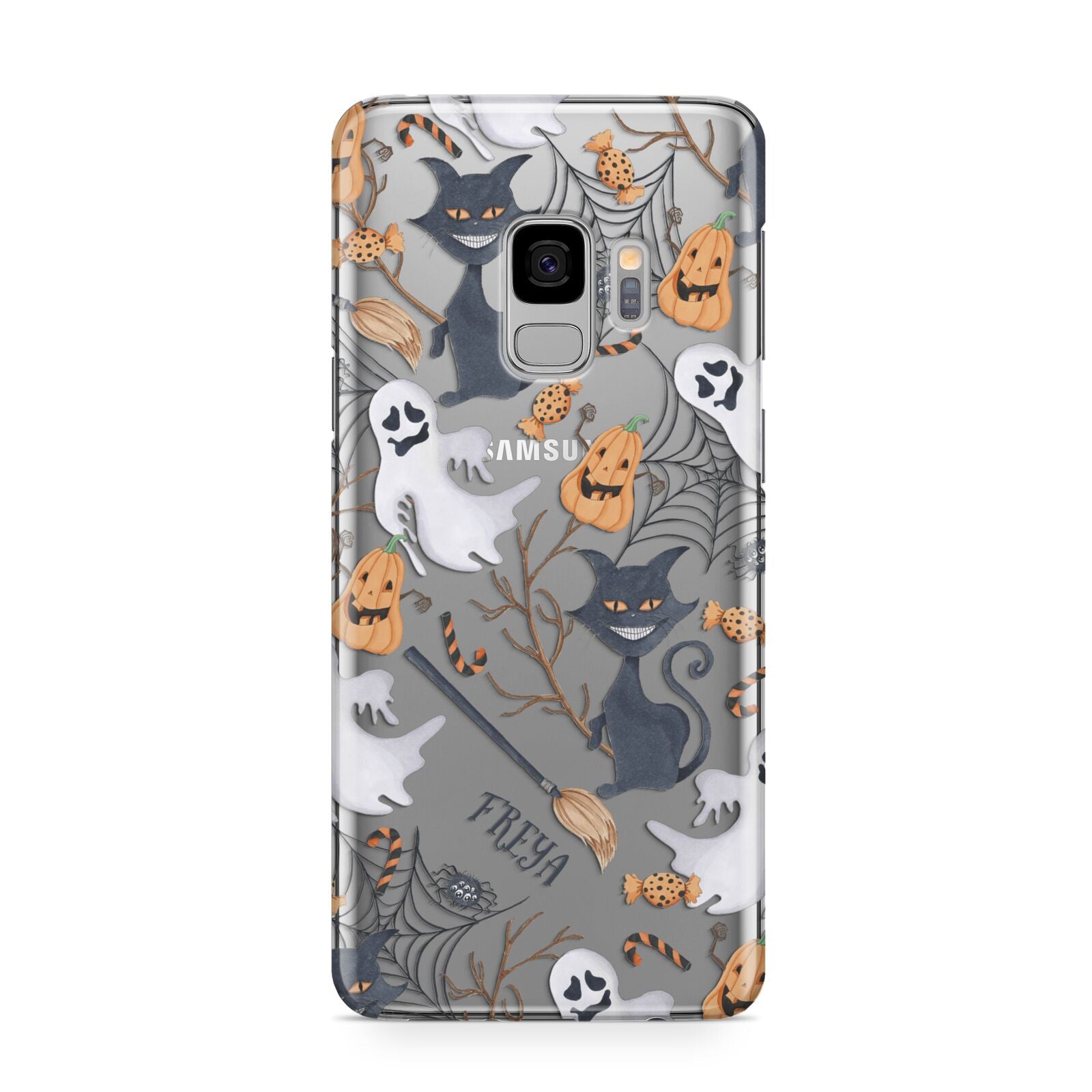 Grinning Cat Halloween Samsung Galaxy S9 Case