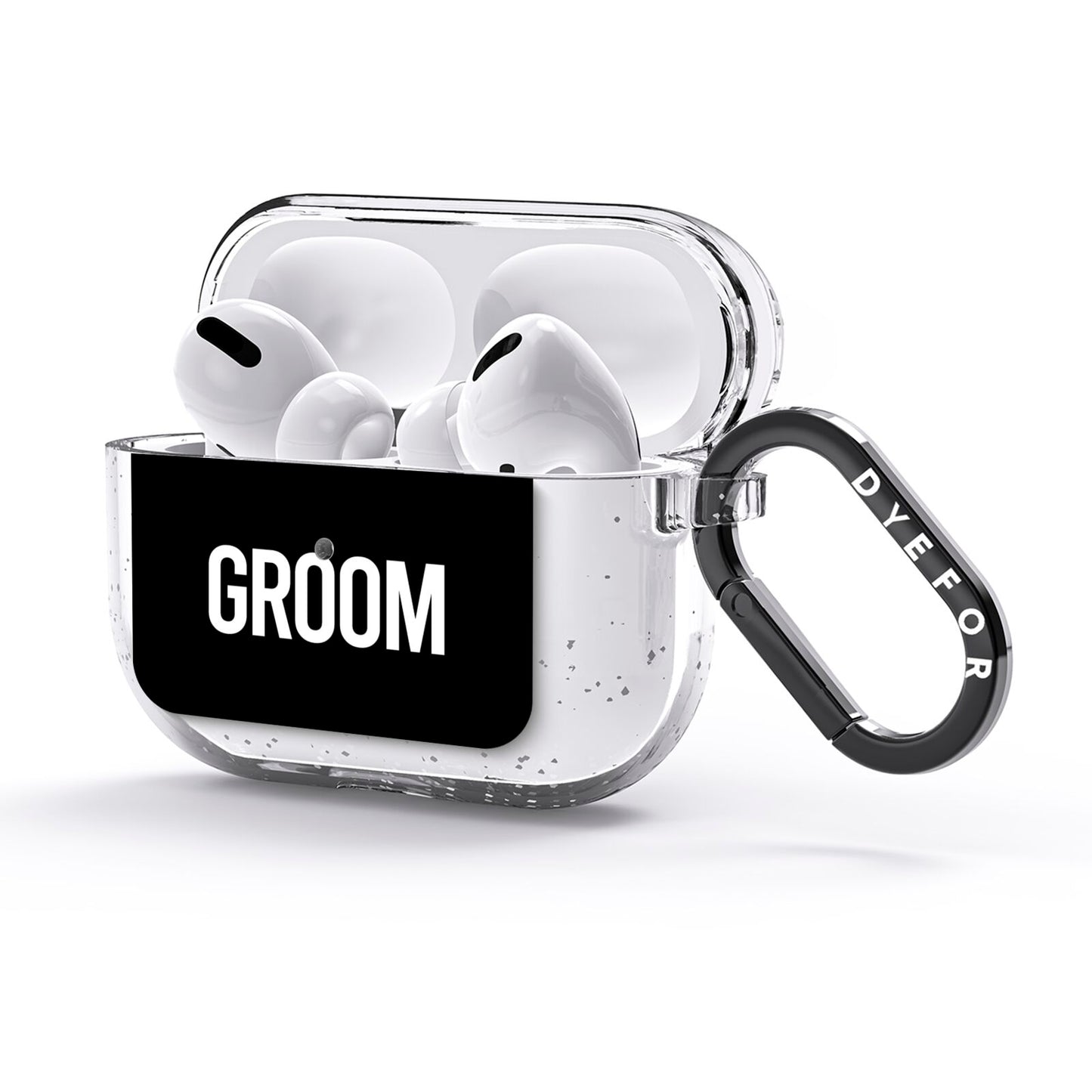 Groom AirPods Glitter Case 3rd Gen Side Image