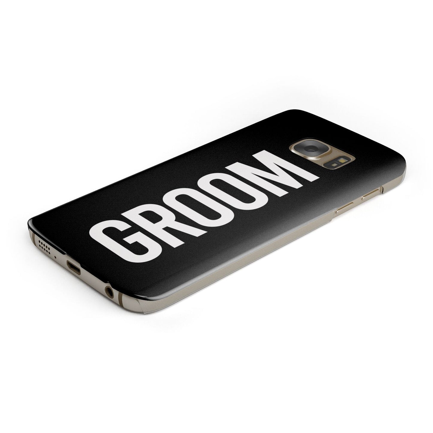 Groom Protective Samsung Galaxy Case Angled Image