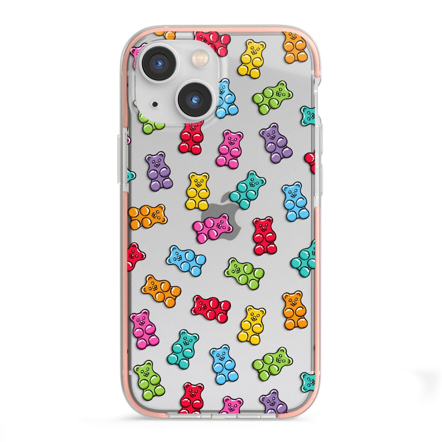 Gummy Bear iPhone 13 Mini TPU Impact Case with Pink Edges