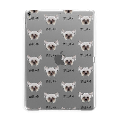 Hairless Chinese Crested Icon with Name Apple iPad Silver Case